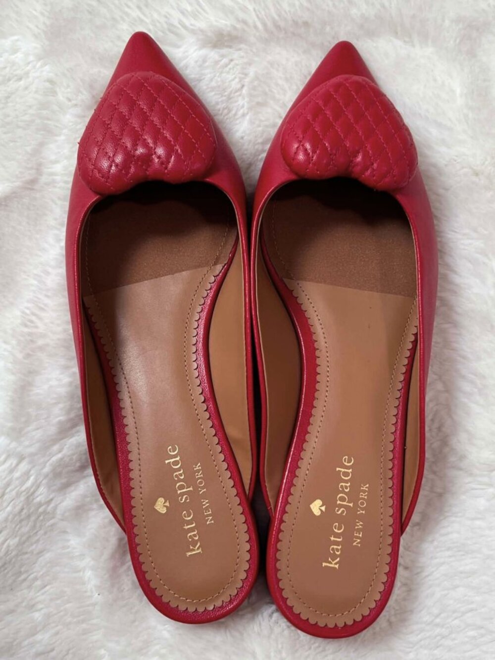 Kate Spade Zola Heart Mule in Red, size 8.5B